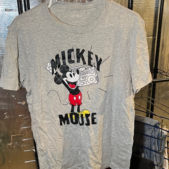 GAP Factory Gray Mickey Mouse Short Sleeve Tee - Picture 1 of 1